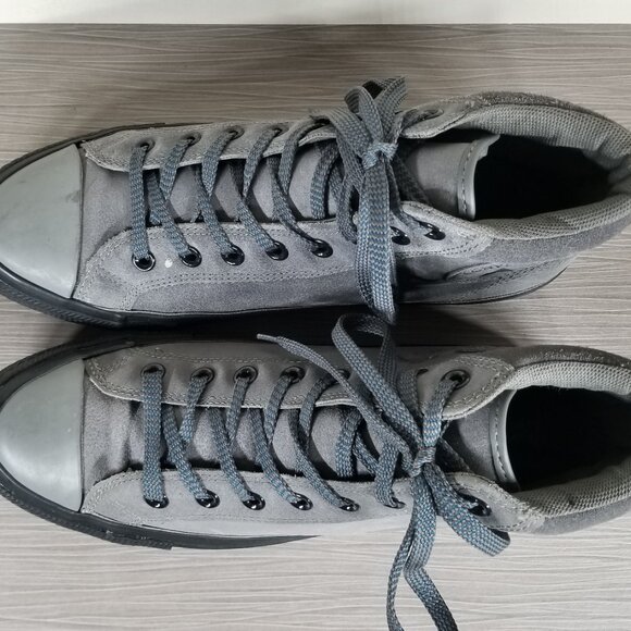 Chuck Taylor All Star High Top, Sharkskin Grey Suede, Mens Size 10 - Picture 10 of 12